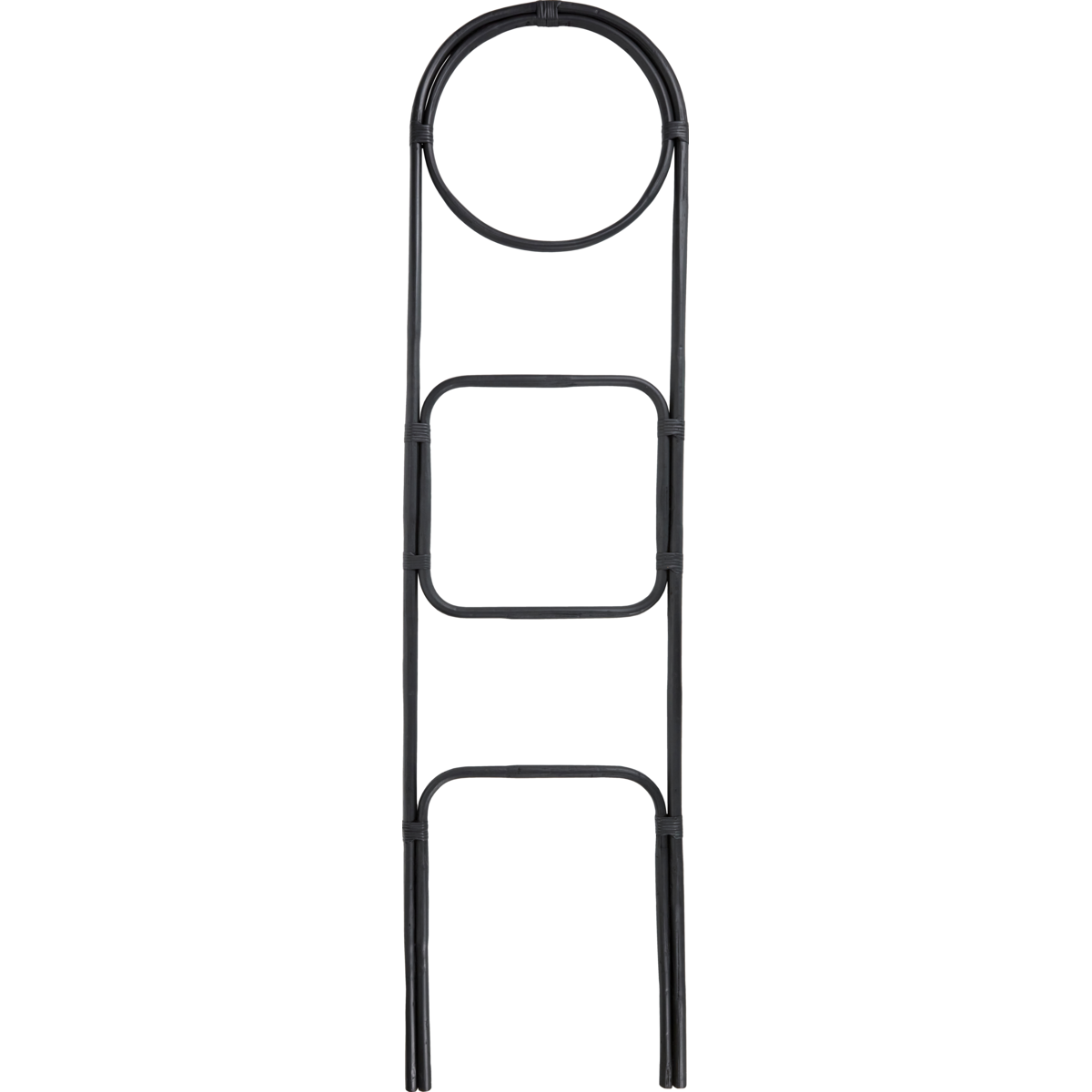 Ladder handklæðastandur svartur