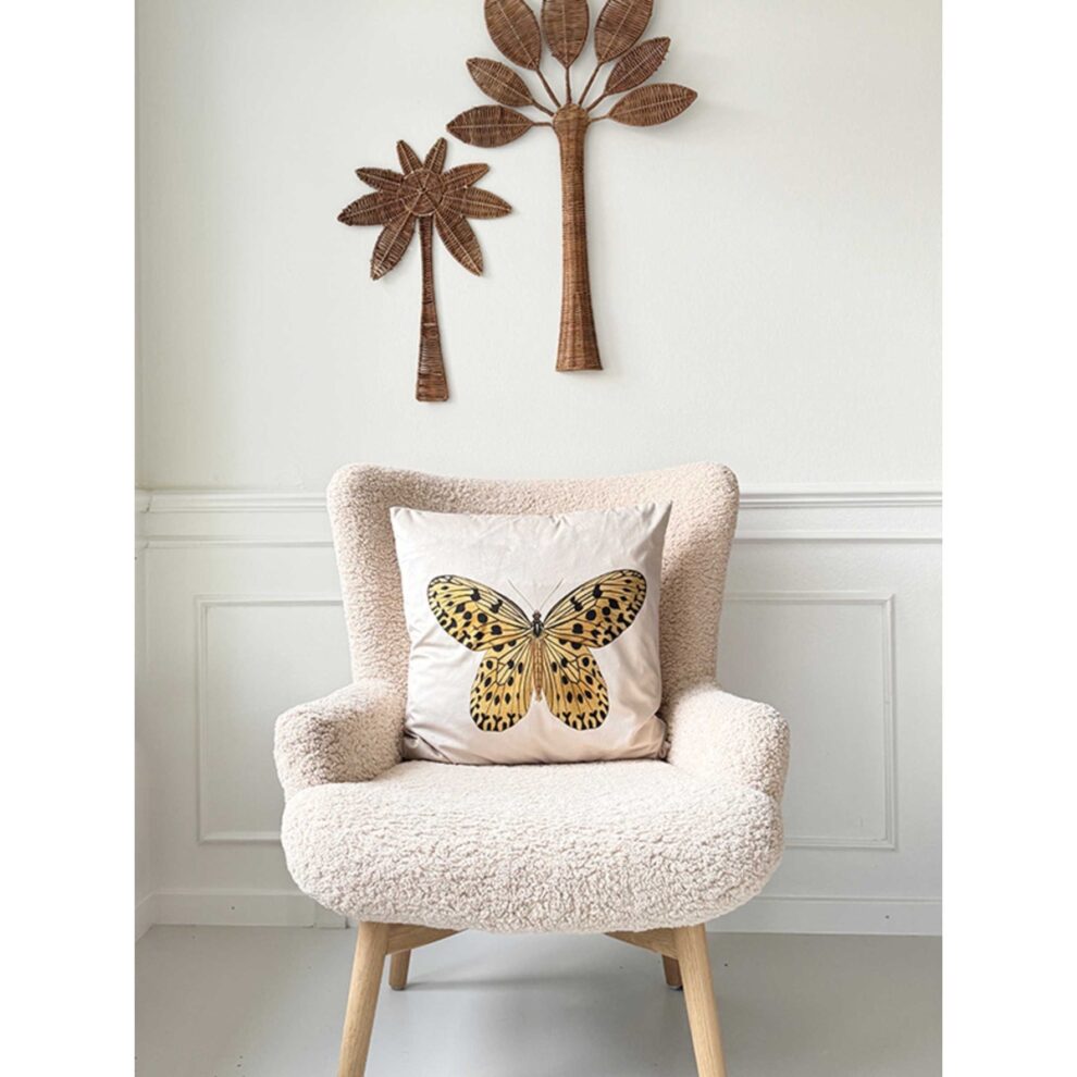 Yellow butterfly púði 50cm