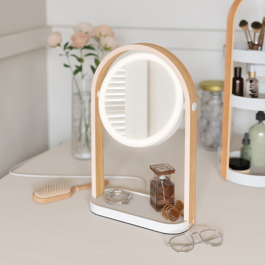 Bellwood LED spegill wht/nat