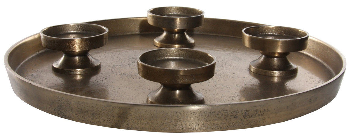 Aðventustjaki gold 40cm