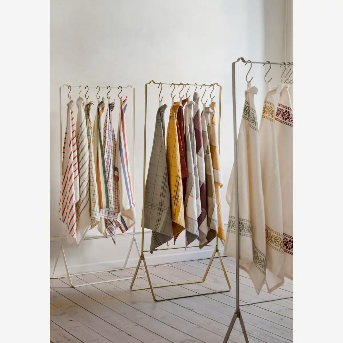 Checked viskastykki green/black