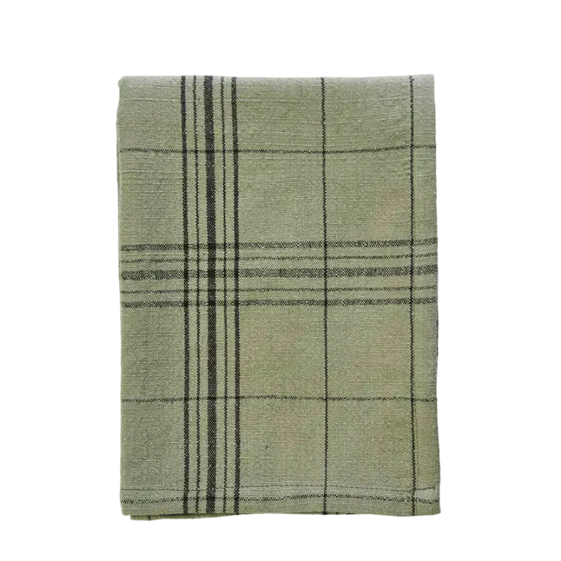 Checked viskastykki green/black