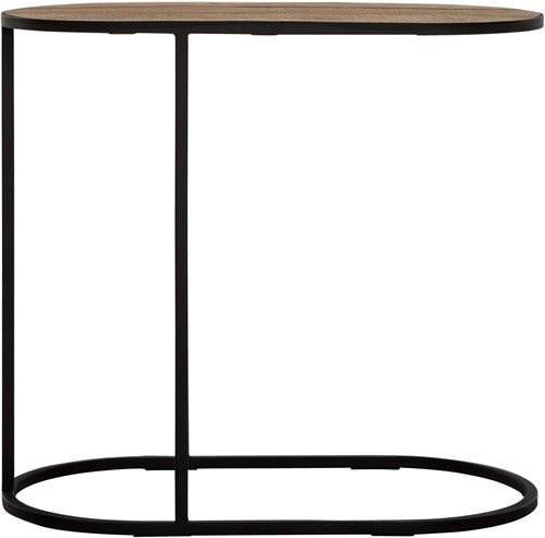 Terra tölvuborð oval teak