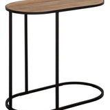Terra tölvuborð oval teak