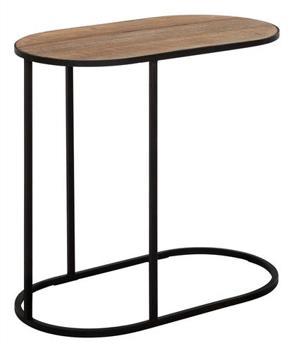 Terra tölvuborð oval teak