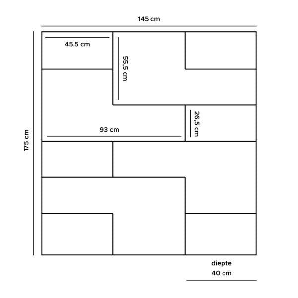 
            Huub hilla 175 x 145cm Room divider