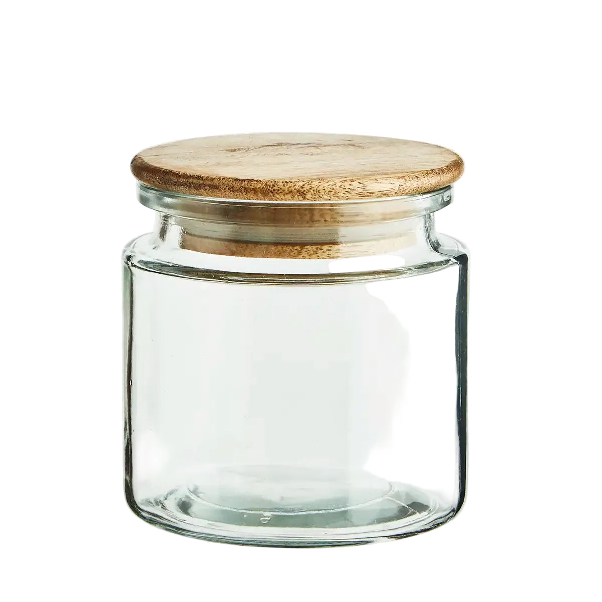 Glerkrukka m/ viðarloki