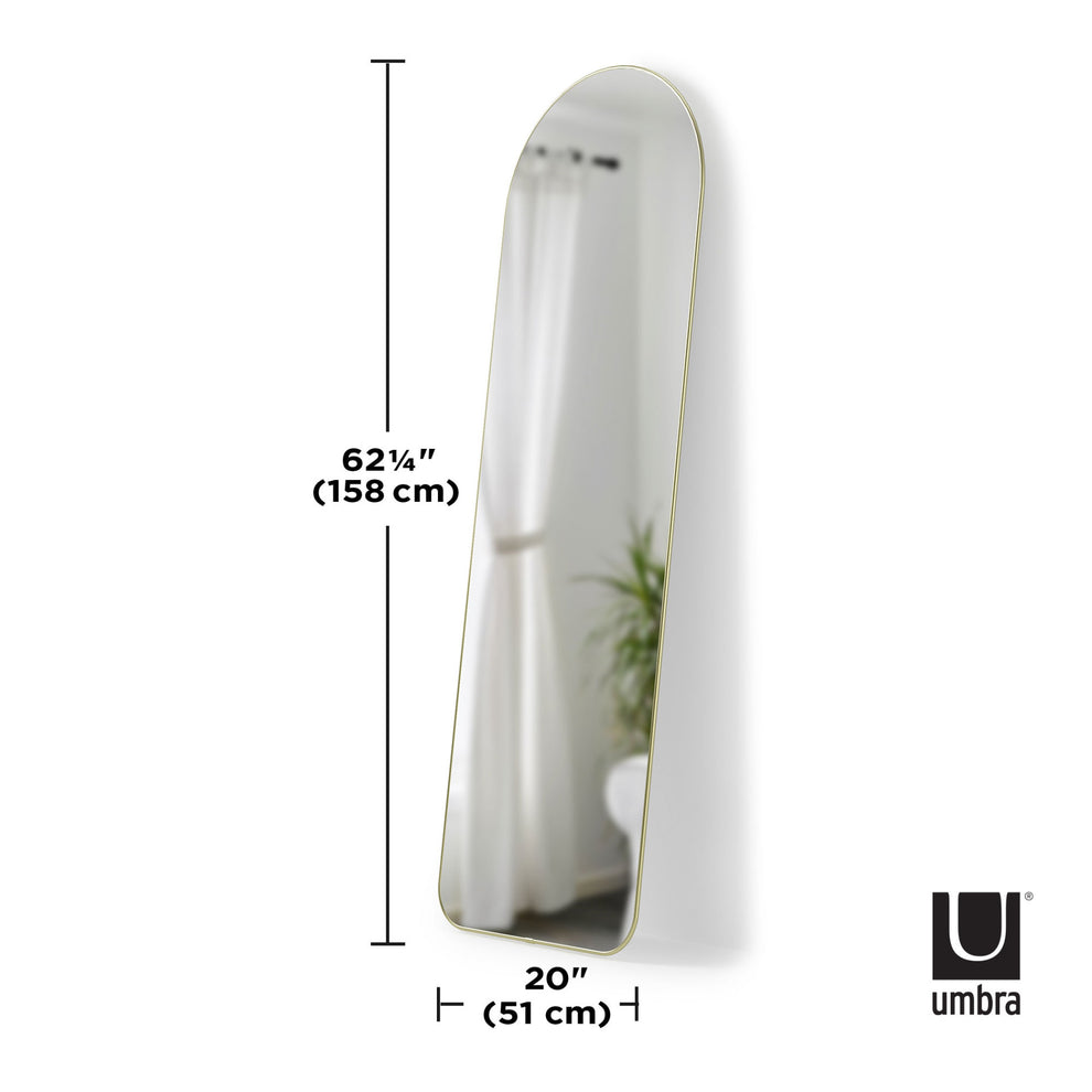 Hubba arched spegill brass 158cm