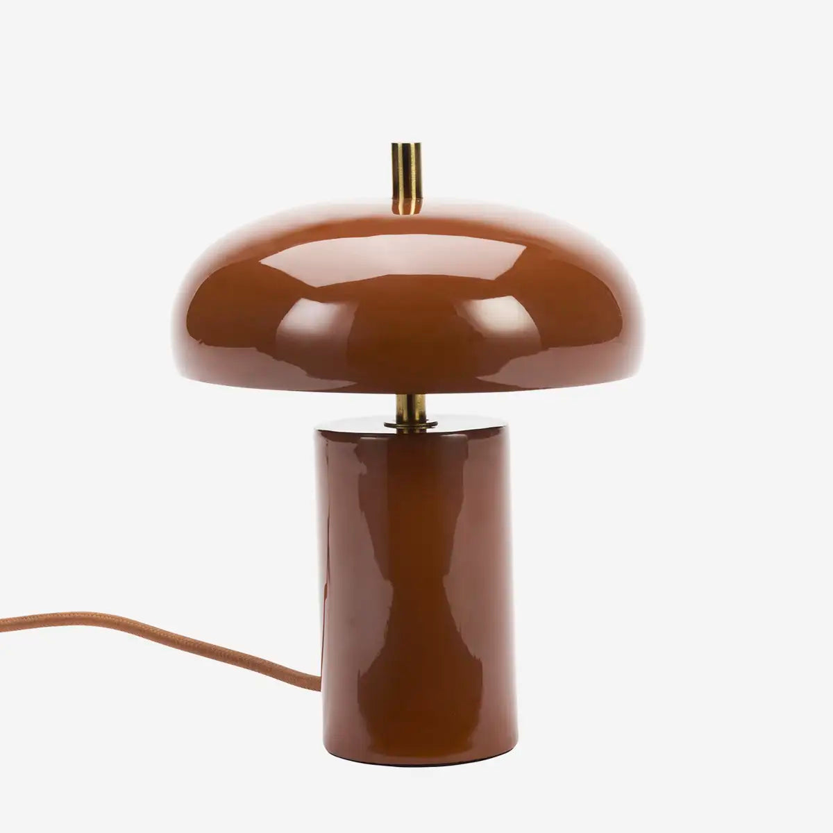 Enamel borðlampi rust