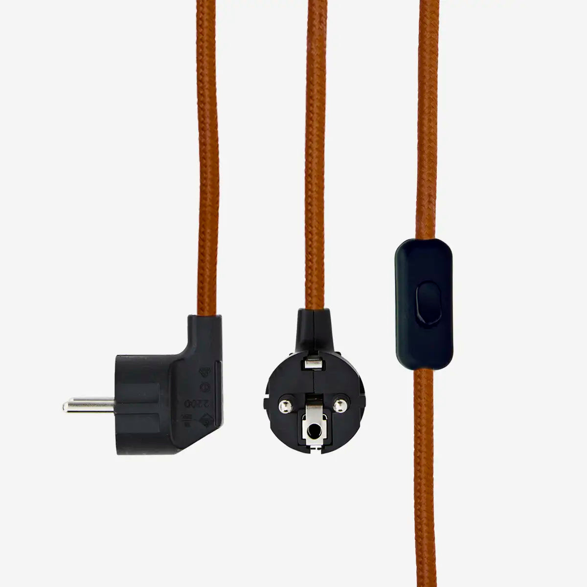 Enamel borðlampi rust