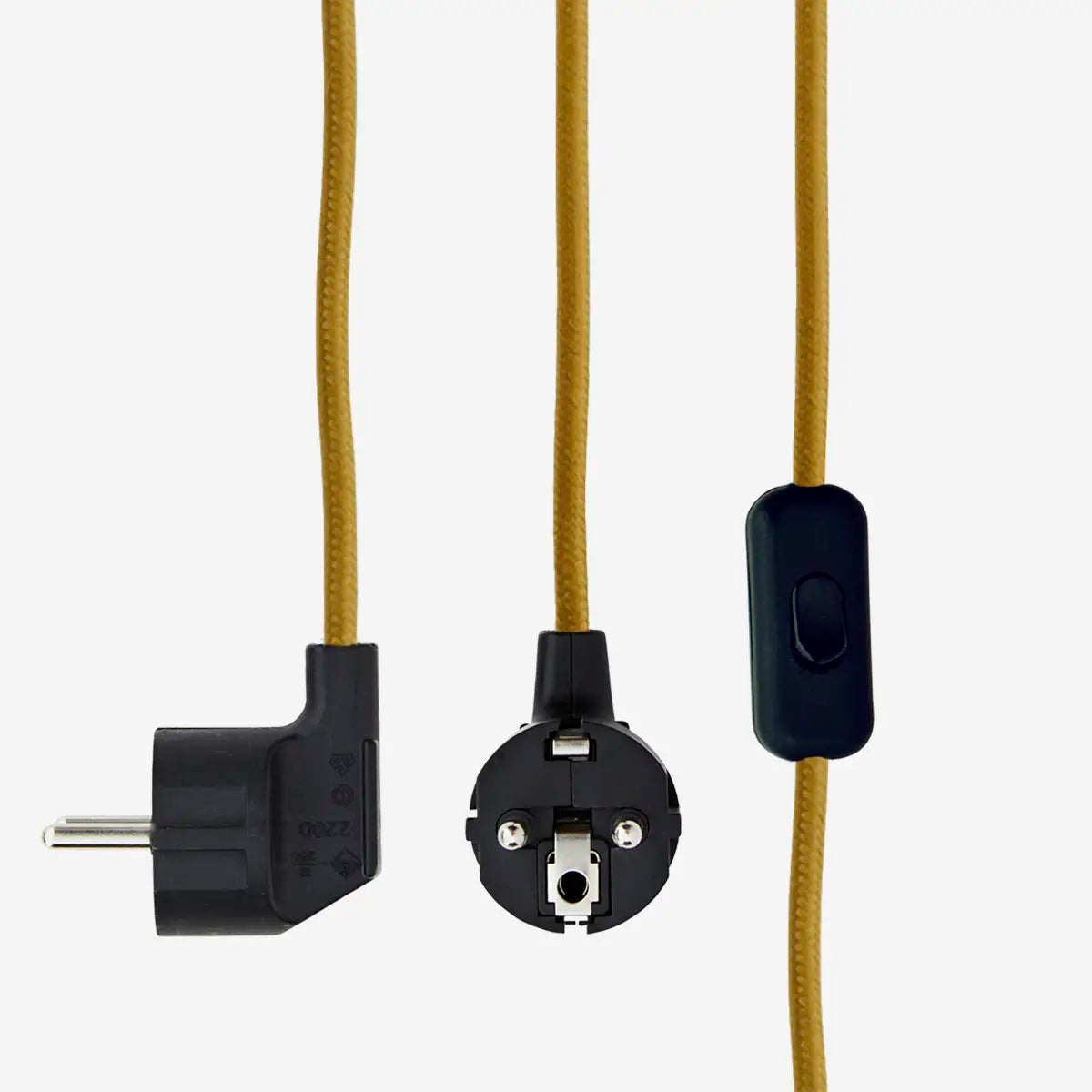 Enamel borðlampi mustard
