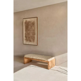 Labrynth veggmynd 123x83 beige