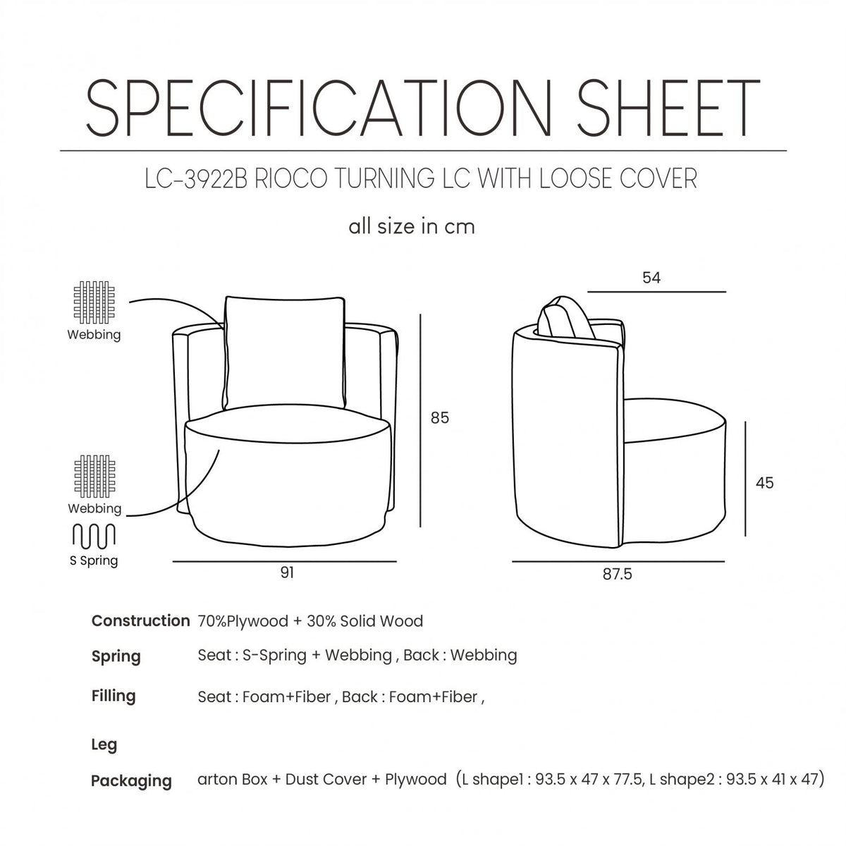 Rioco hægindastóll Lin Brown