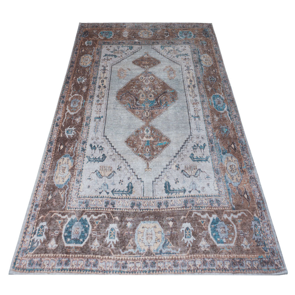 Karaca renningur blue/brown 70x140
