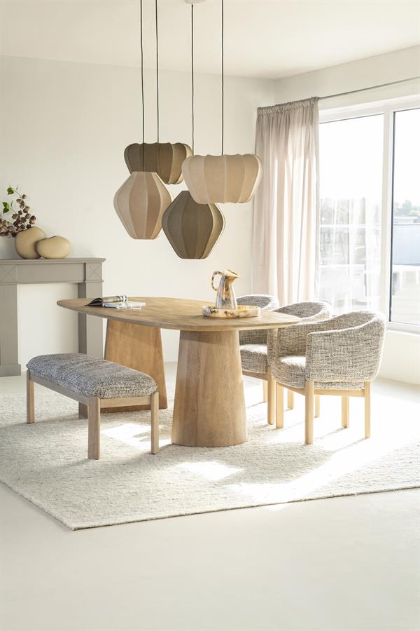 Lottie bekkur taupe Nori