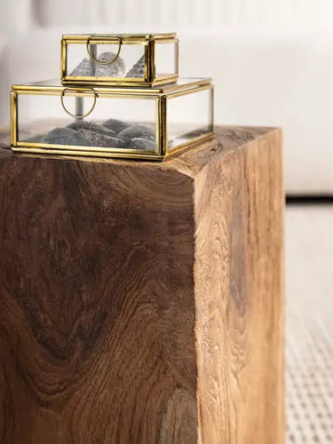 Rio hliðarborð teak 38x25x25 cm