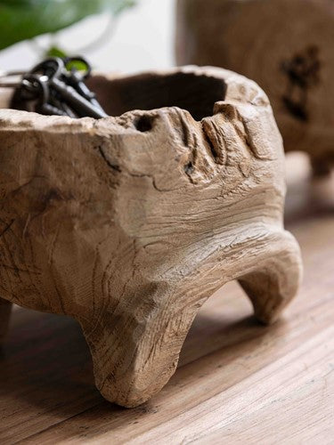 Anitques skál 15cm teak