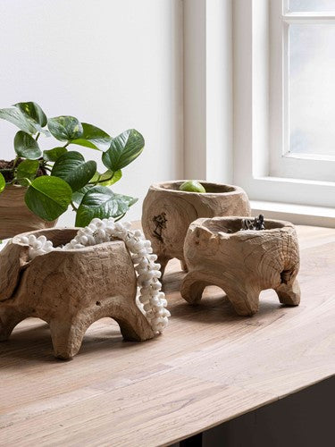 Anitques skál 15cm teak