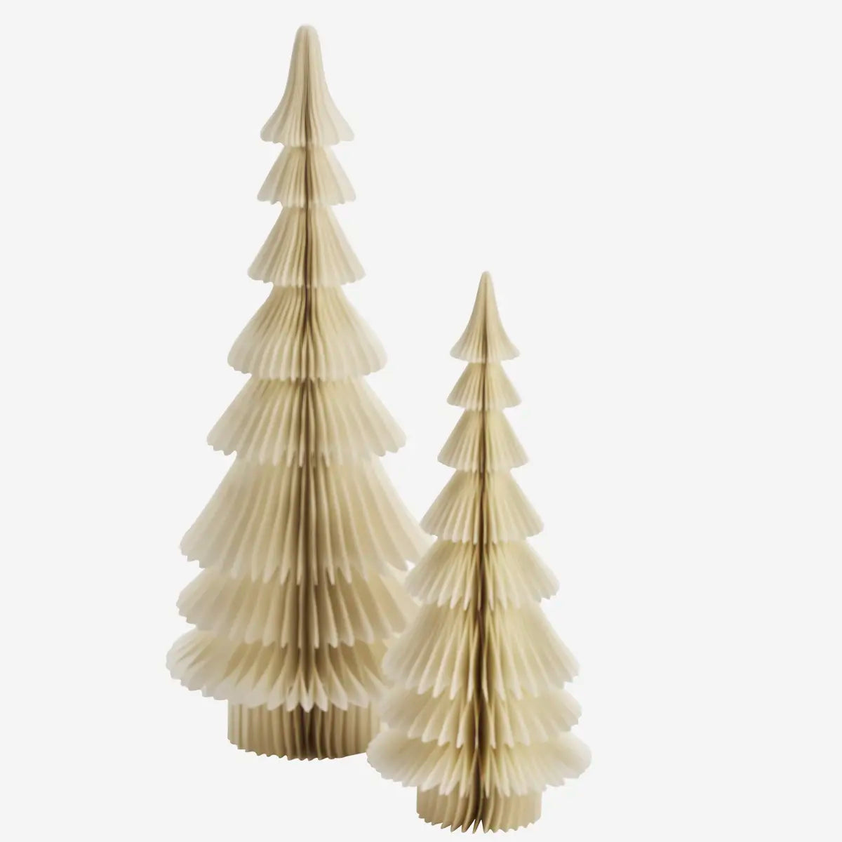 Jólatré pappír off white 93cm