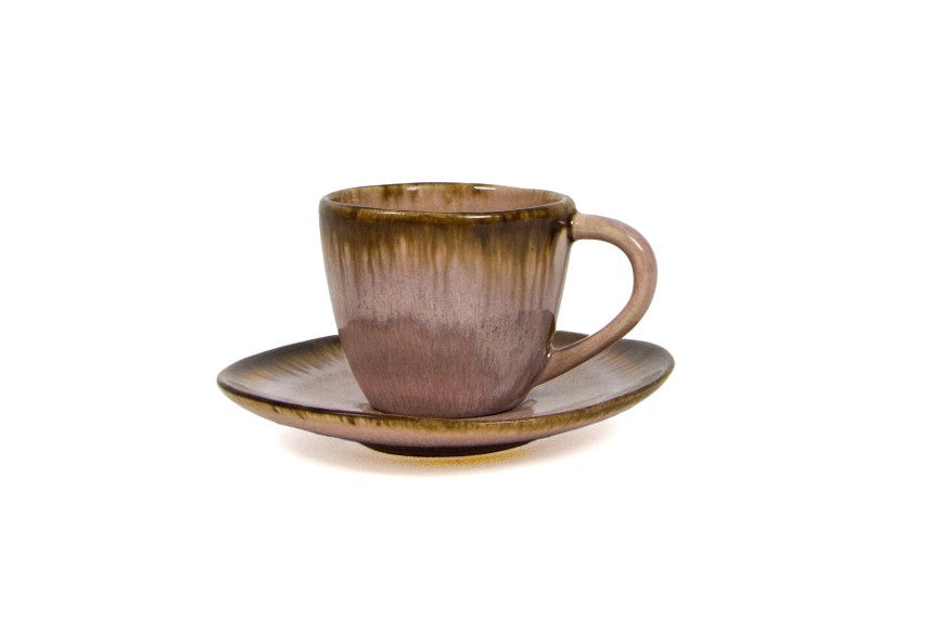Óbidos Coffee Cup & Saucer pink