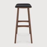 Osso eyjustóll m leðursessu teak brown