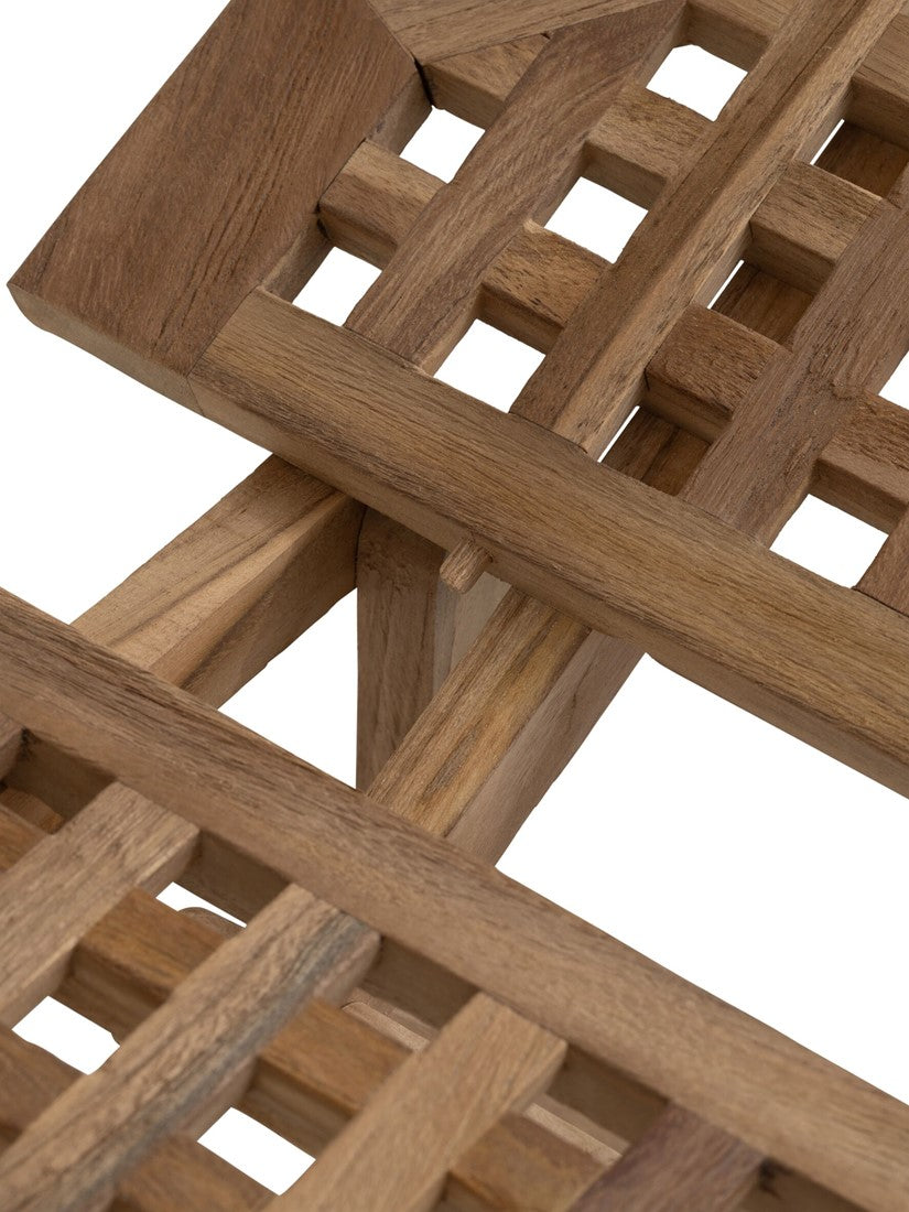 Owen úti borð 50x50 teak