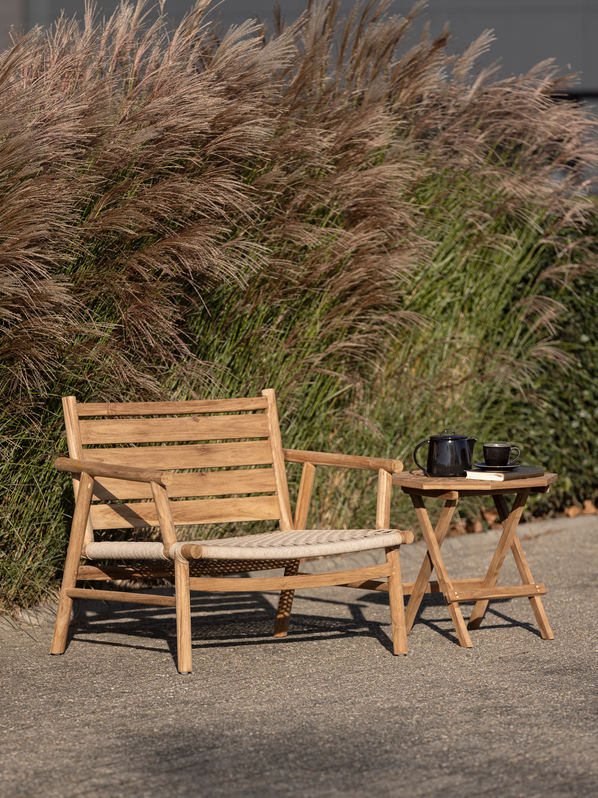 Owen úti borð 50x50 teak