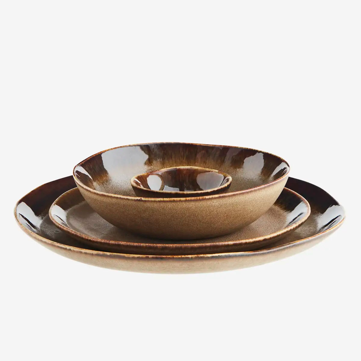 Stoneware lunch plate