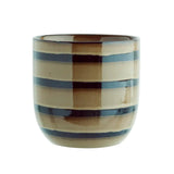 Striped stoneware blómapottur