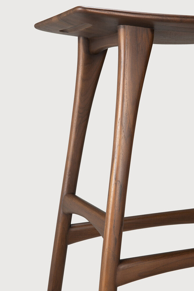 Osso bar stool teak brown