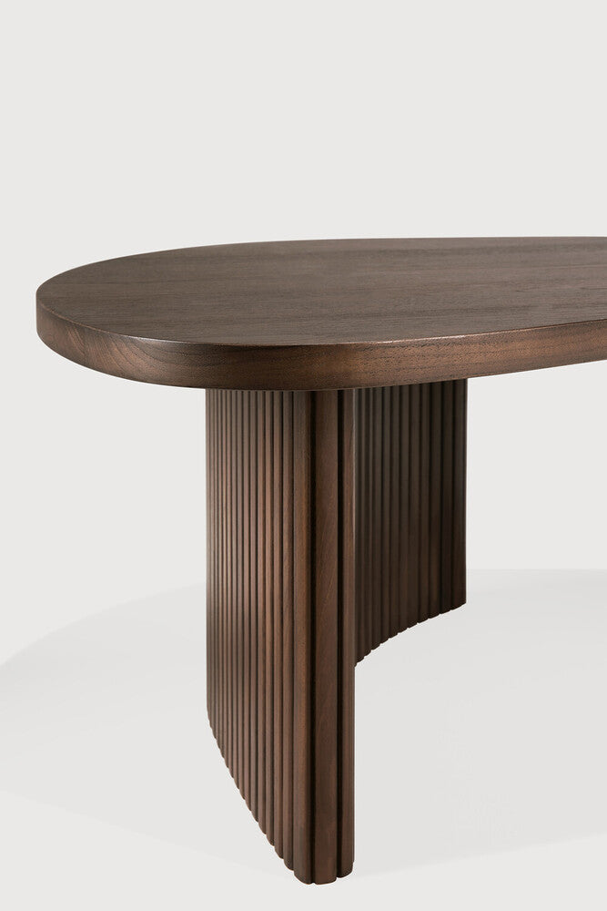 Boomerang sófaborð minna teak brown
