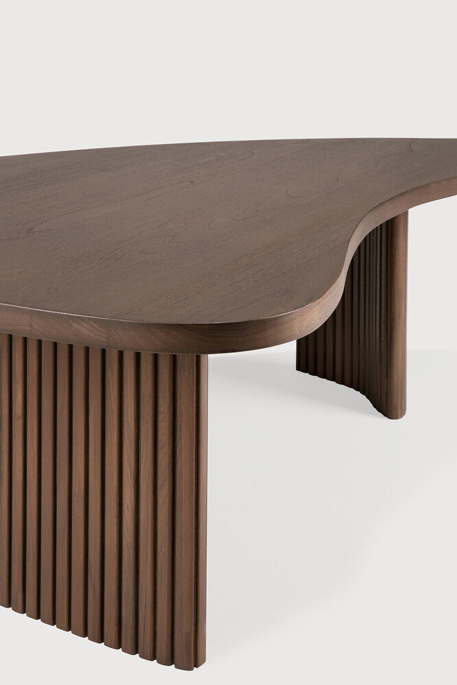 Boomerang sófaborð minna teak brown