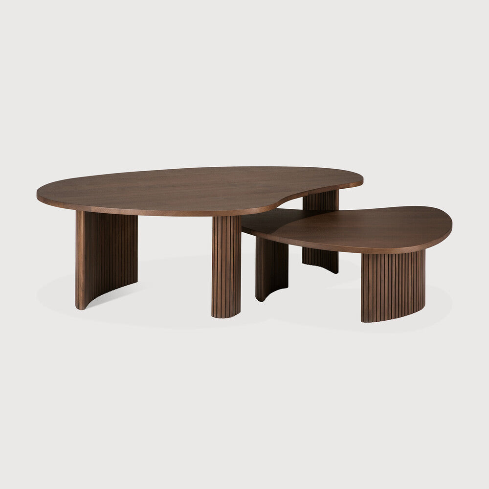 Boomerang sófaborð minna teak brown