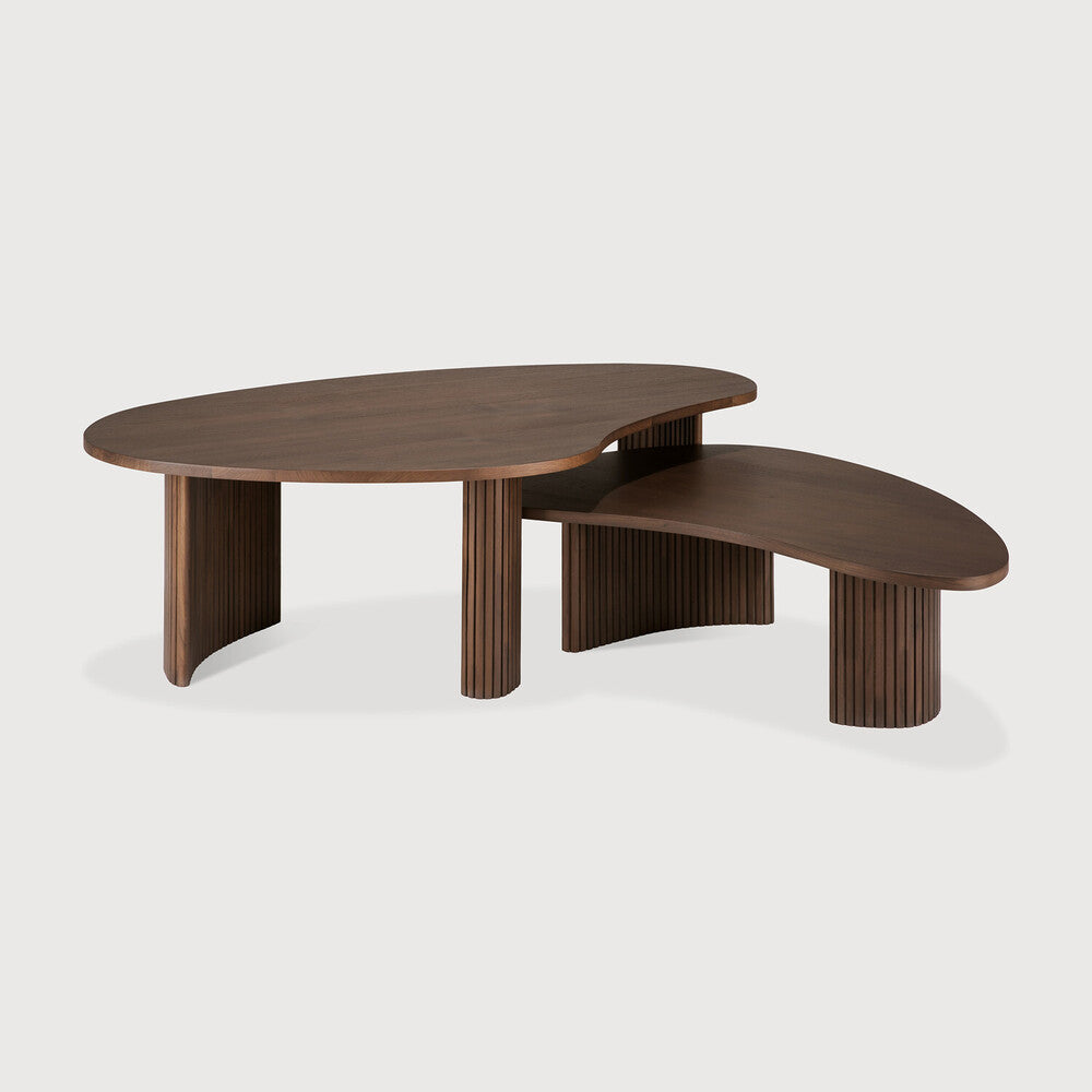 Boomerang sófaborð minna teak brown