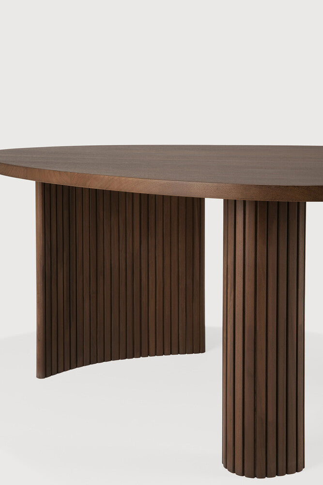 Boomerang sófaborð stærra teak brown