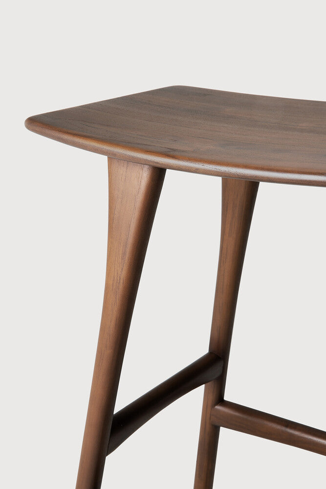 Osso bar stool teak brown