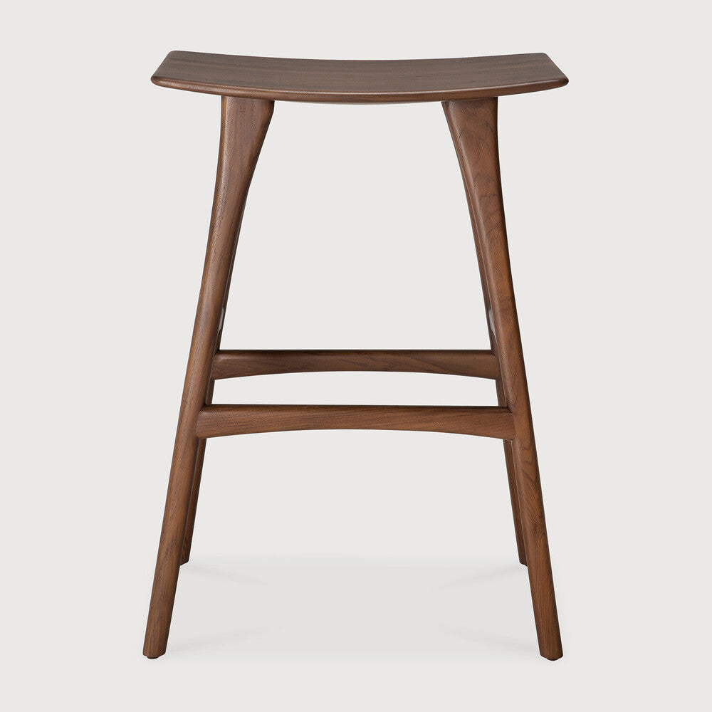 Osso bar stool teak brown