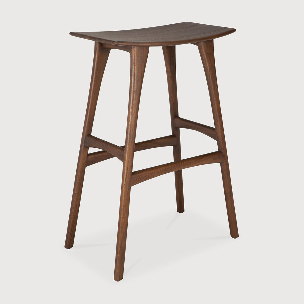 Osso bar stool teak brown