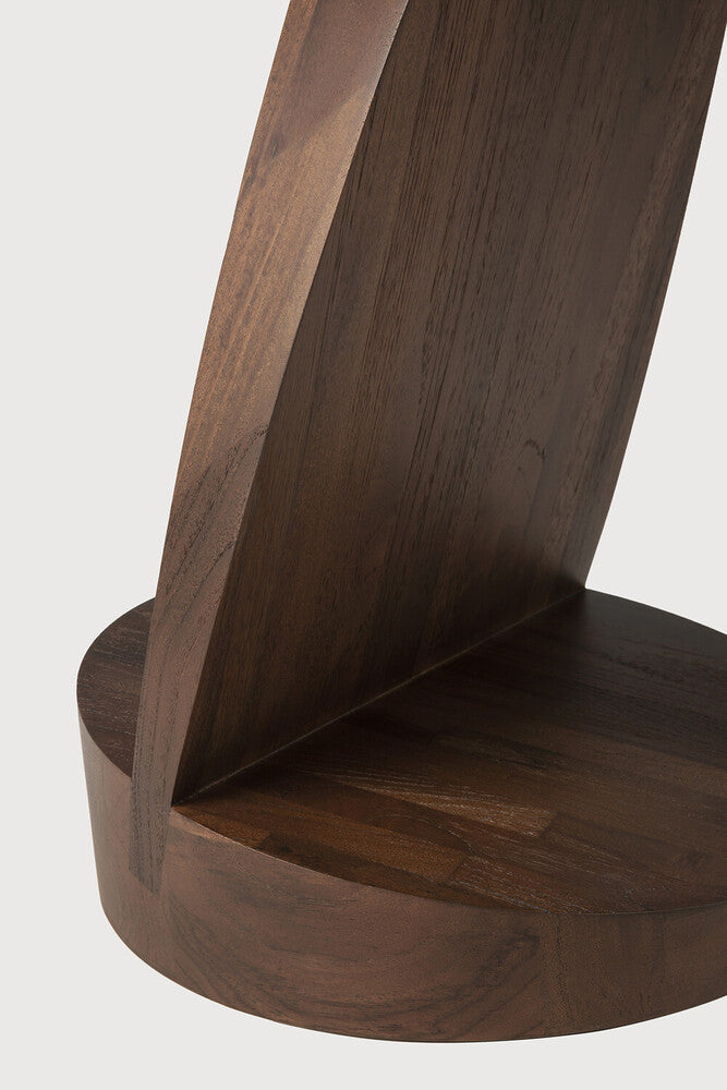 Oblic hliðarborð teak brown