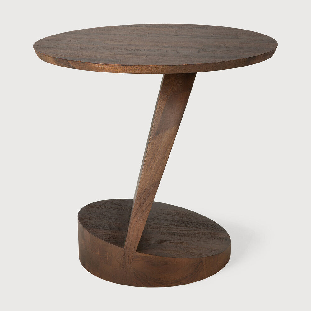 Oblic hliðarborð teak brown
