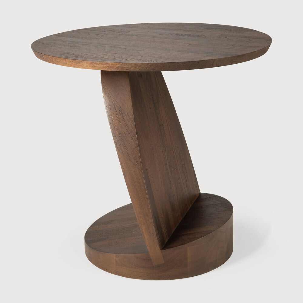 Oblic hliðarborð teak brown