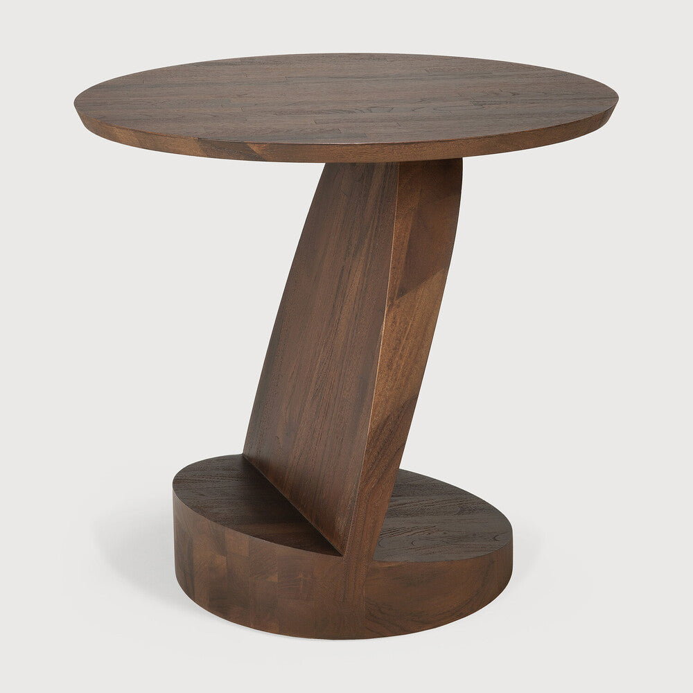 Oblic hliðarborð teak brown