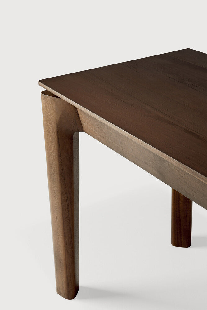 Teak bok brown bekkur 126cm