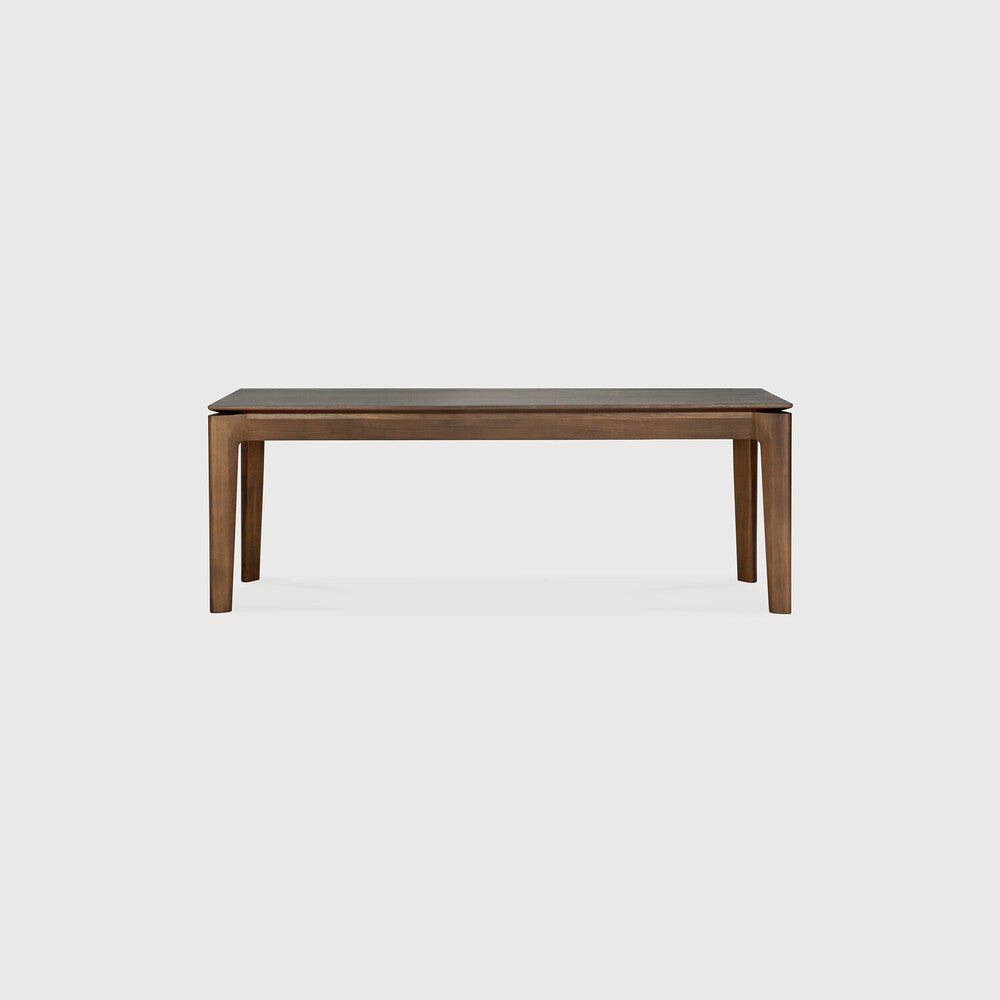 Teak bok brown bekkur 126cm