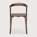 Teak Bok Brown borðstofustóll