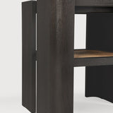 Panel hliðarborð teak dark brown