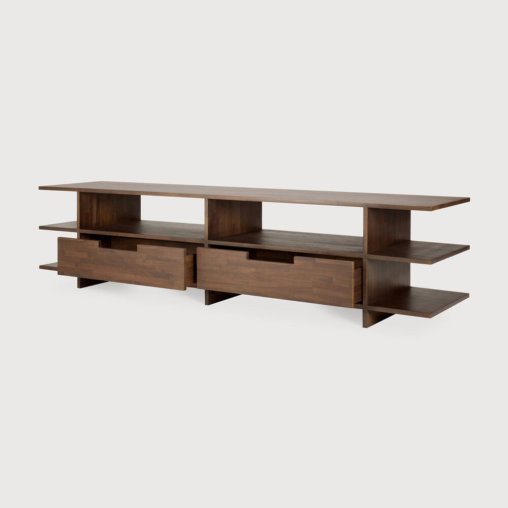 Kabuki sjónvarpsskenkur Teak Brown