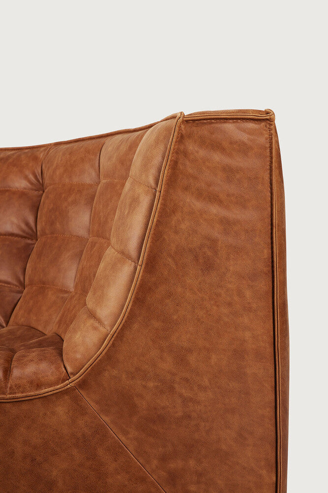 N701 sofa - round corner - old saddle