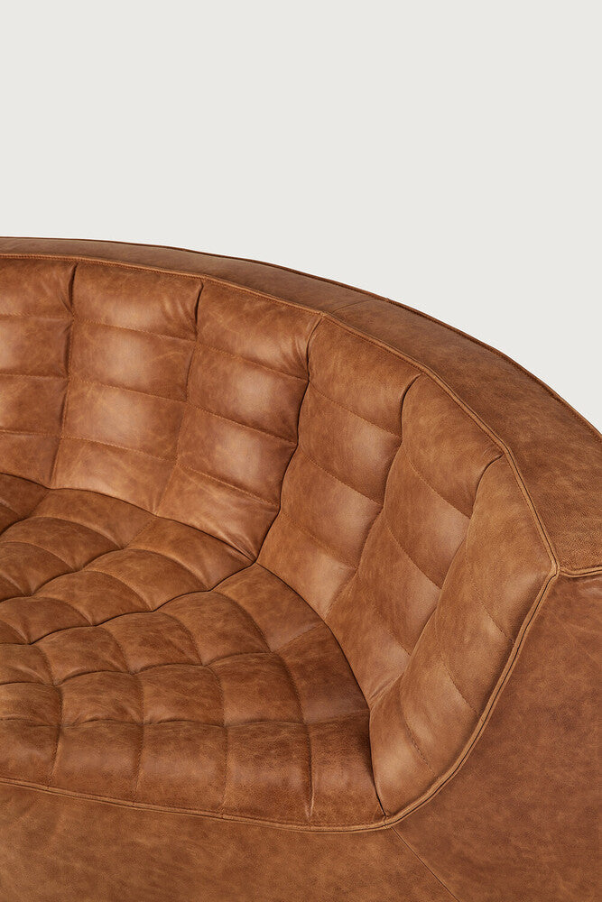 N701 sofa - round corner - old saddle