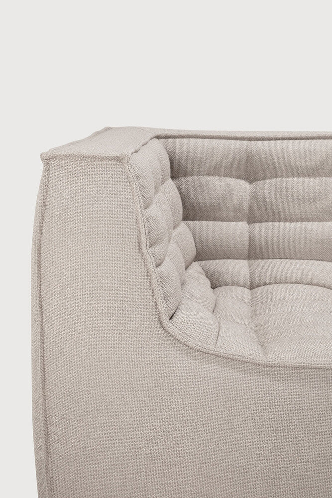 N701 2 sæta m örmum beige